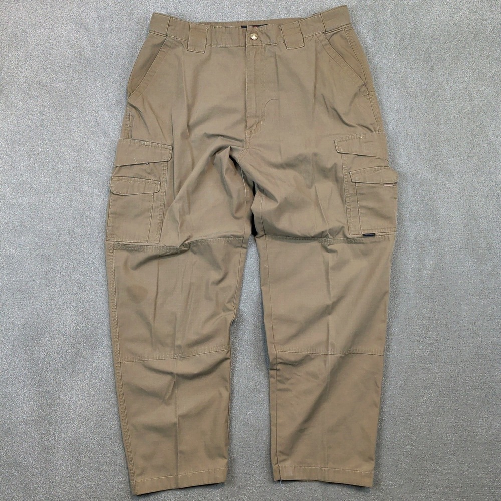 Tru-Spec Ripstop Cargo Pants 36x32 Khaki Tan Tactical Workwear Gorpcore Utility
